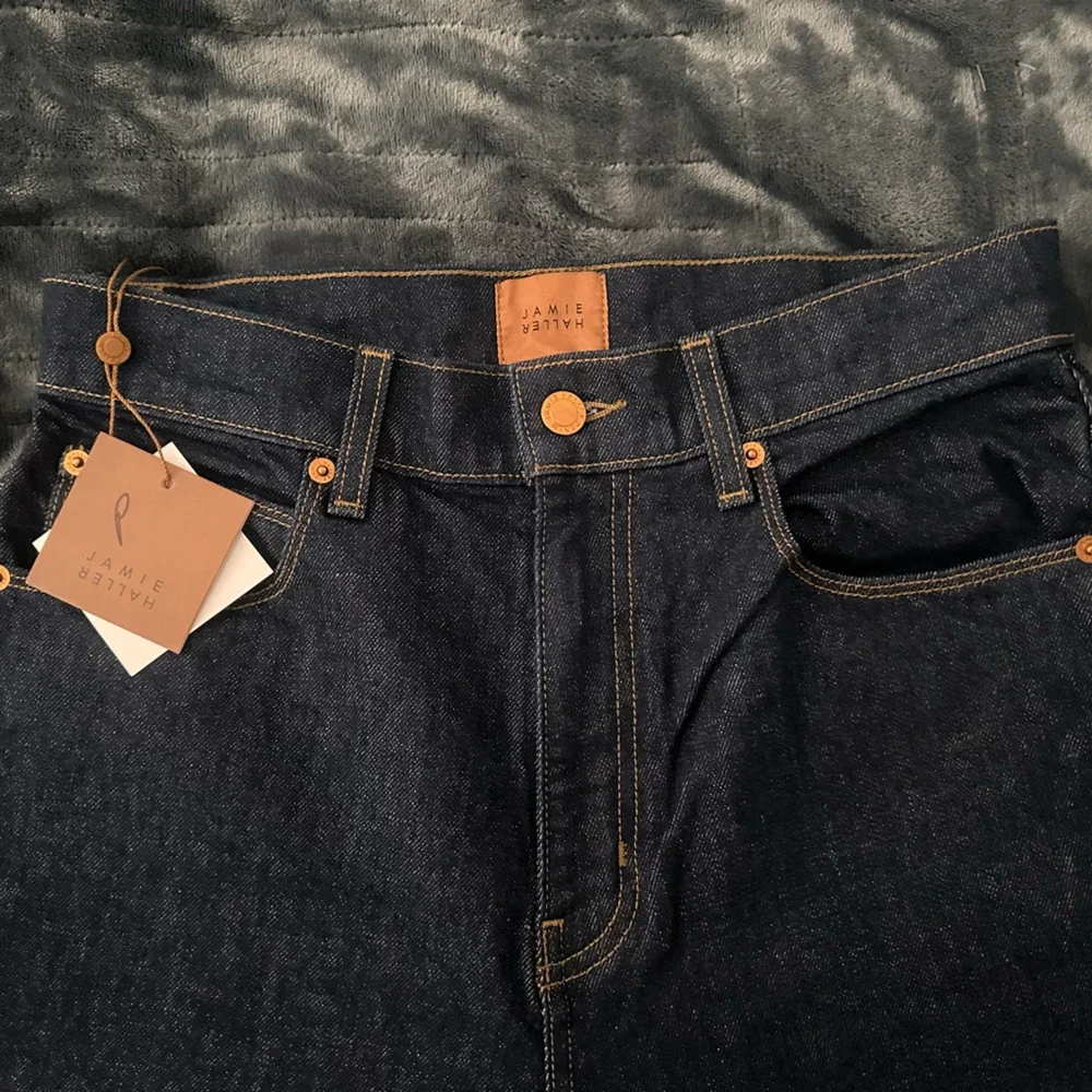 Jamie Haller Wide-Leg Women's Jeans in Dark Indigo - Picture 4 of 7
